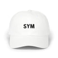 Z SYМ Embroidered Dad Cap — Minimal White Baseball Hat